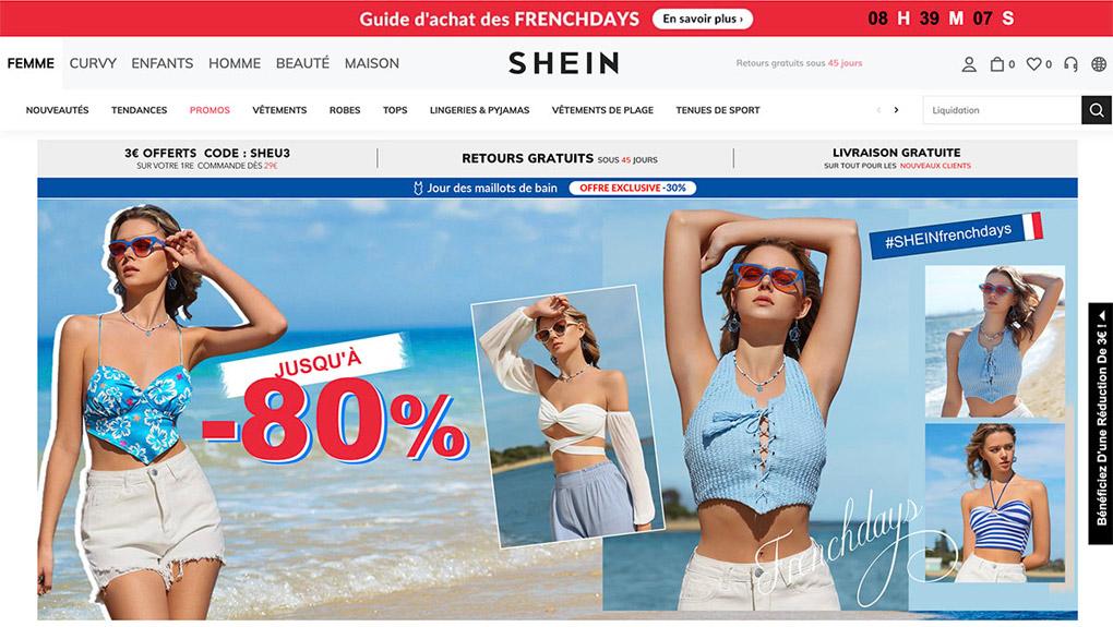 Vêtements best sale sur shein