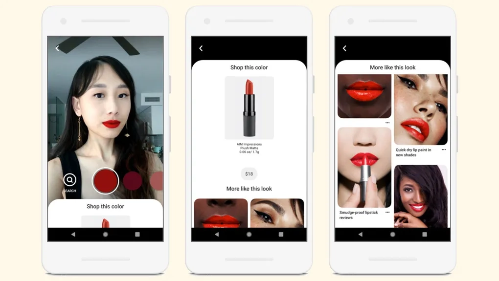 Pinterest lance « Try On », pour essayer virtuellement des rouges à lèvres avant d’acheter