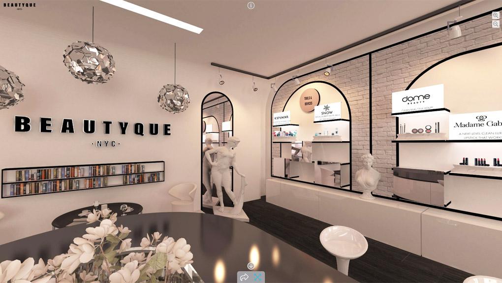 Beautyque, la boutique de cosmétiques réinventée en expérience 3D