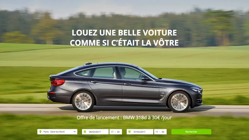 Réservez et démarrez votre voiture de location par smartphone