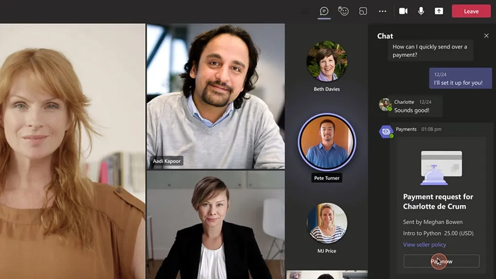 Microsoft Teams intègre un outil de paiement pour facturer les visioconférences