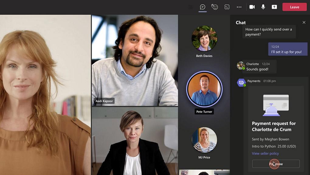 Microsoft Teams intègre un outil de paiement pour facturer les visioconférences