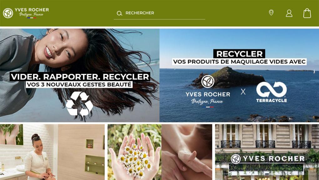 Yves Rocher collecte et recycle les produits de maquillage vides ou périmés