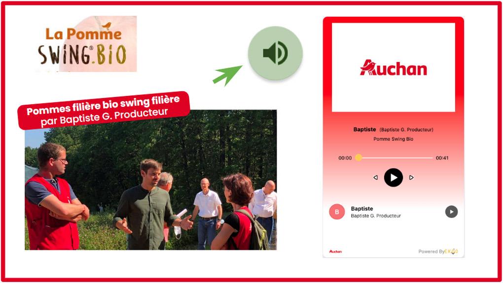 Auchan crée des « capsules audio » pour raconter ses produits