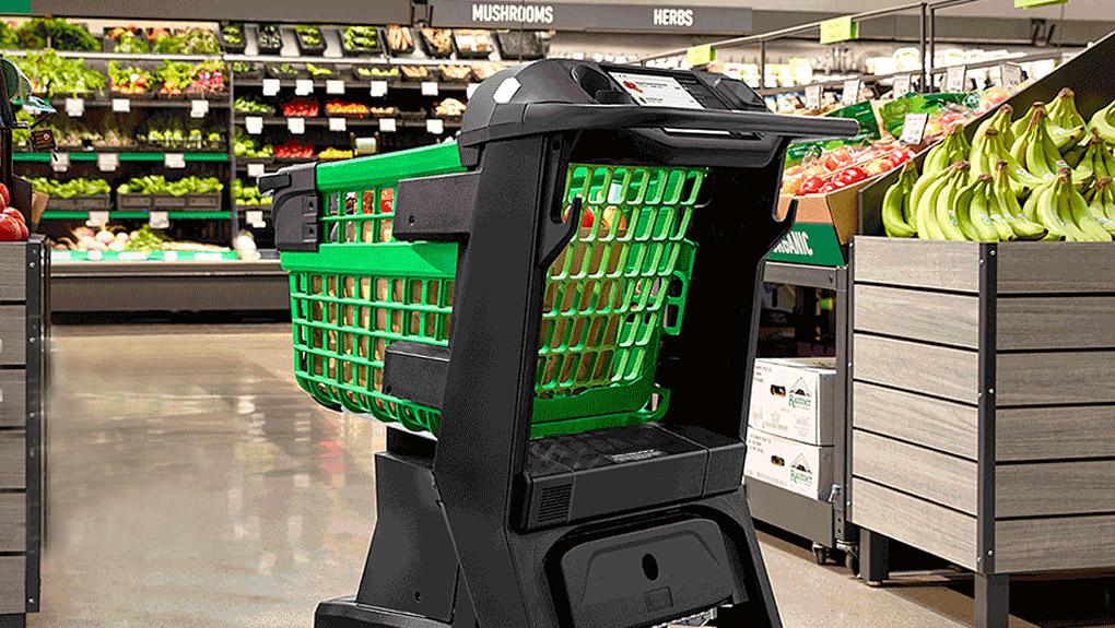 Dash Cart, le chariot connecté d’Amazon qui scanne les courses et zappe la caisse