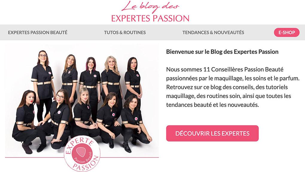 Passion Beauté crée un blog animé par ses conseillères beauté