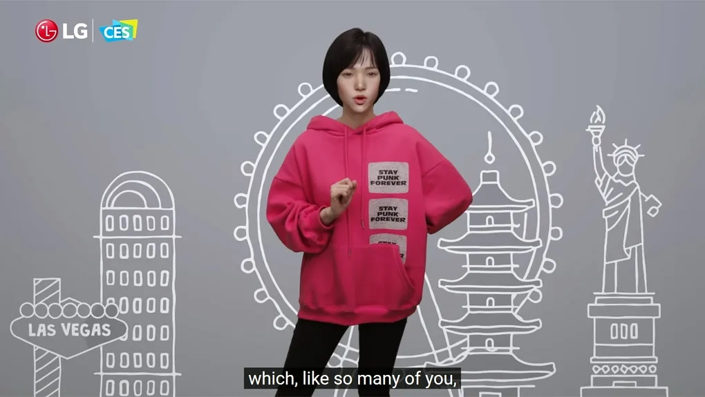 LG dévoile ses nouveautés high-tech avec une influenceuse virtuelle
