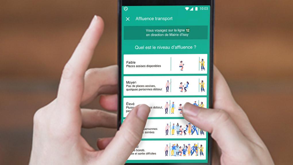 La RATP propose aux voyageurs de mesurer l’affluence sur ses lignes
