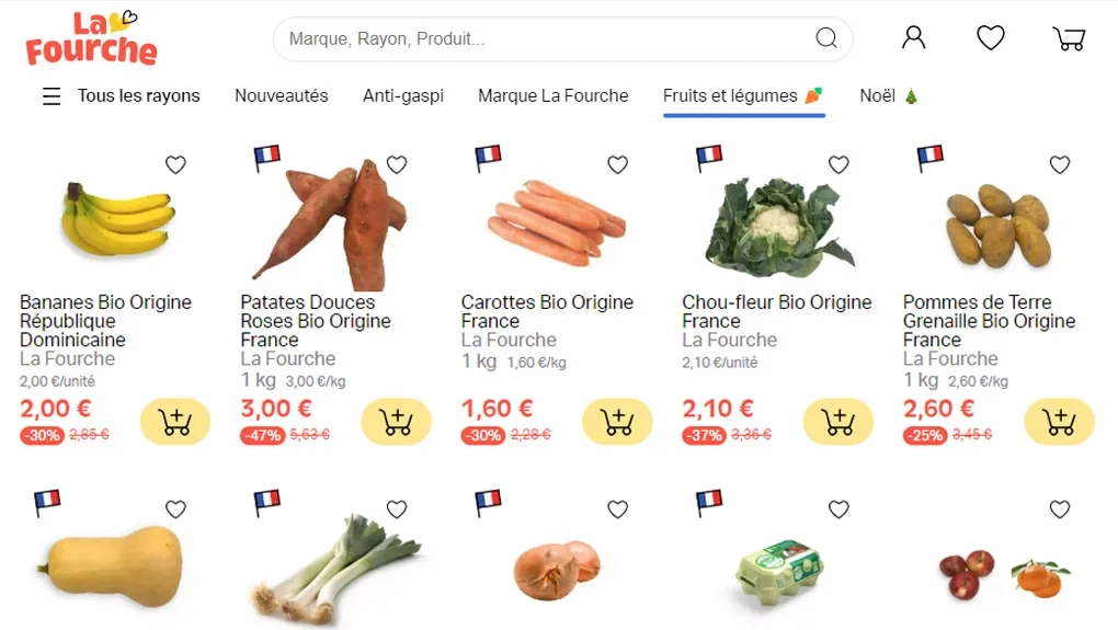 La Fourche livre des produits frais anti-gaspi à petits prix