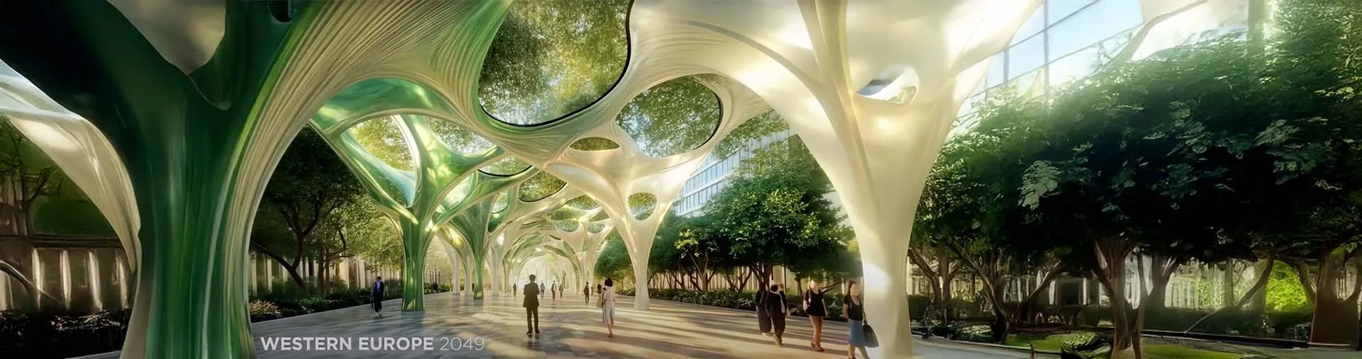 Photo d'une ville du futur