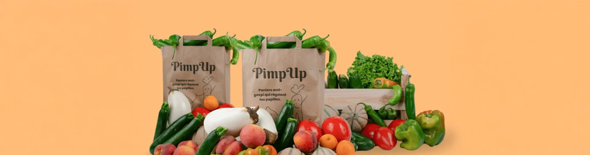 Image de panier de fruits et légumes sauvés du gaspillage