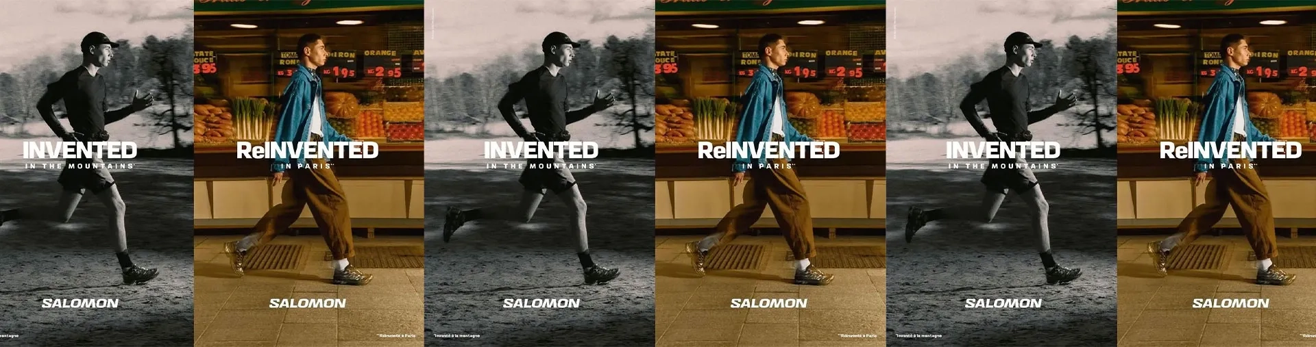 Image de la campagne publicitaire de la marque Salomon