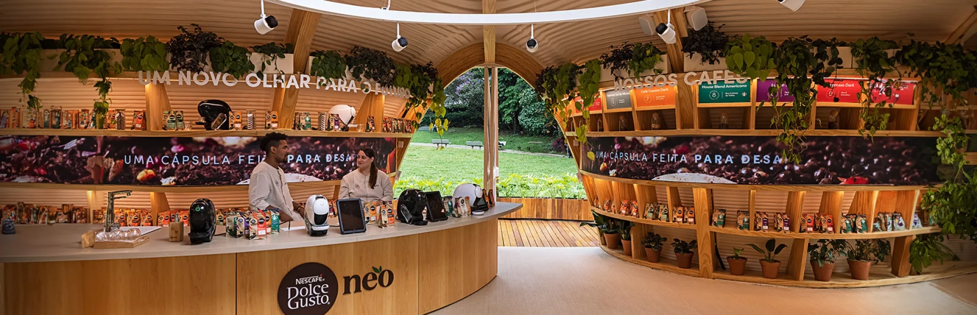 Architecture régénératrice : un pop-up store imprimé en 3D pour Nescafé