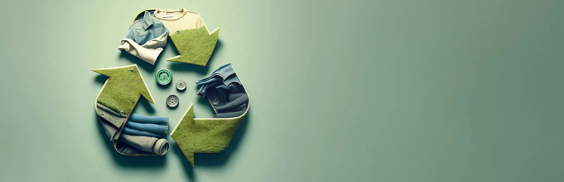 Image du logo de recyclage illustré de vêtement professionnel