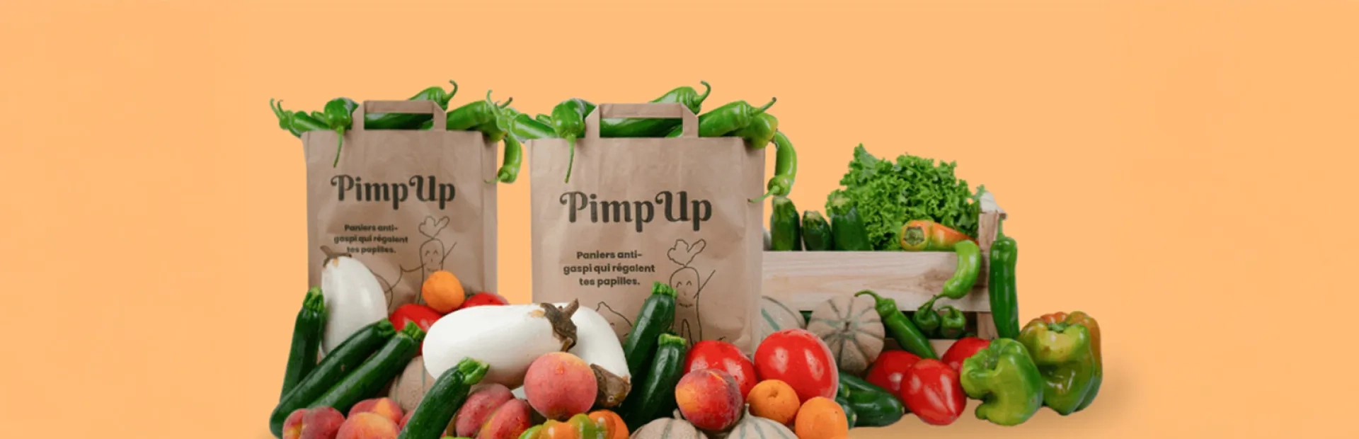 Image de panier de fruits et légumes sauvés du gaspillage
