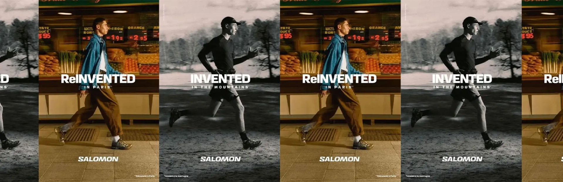 Image de la campagne publicitaire de la marque Salomon