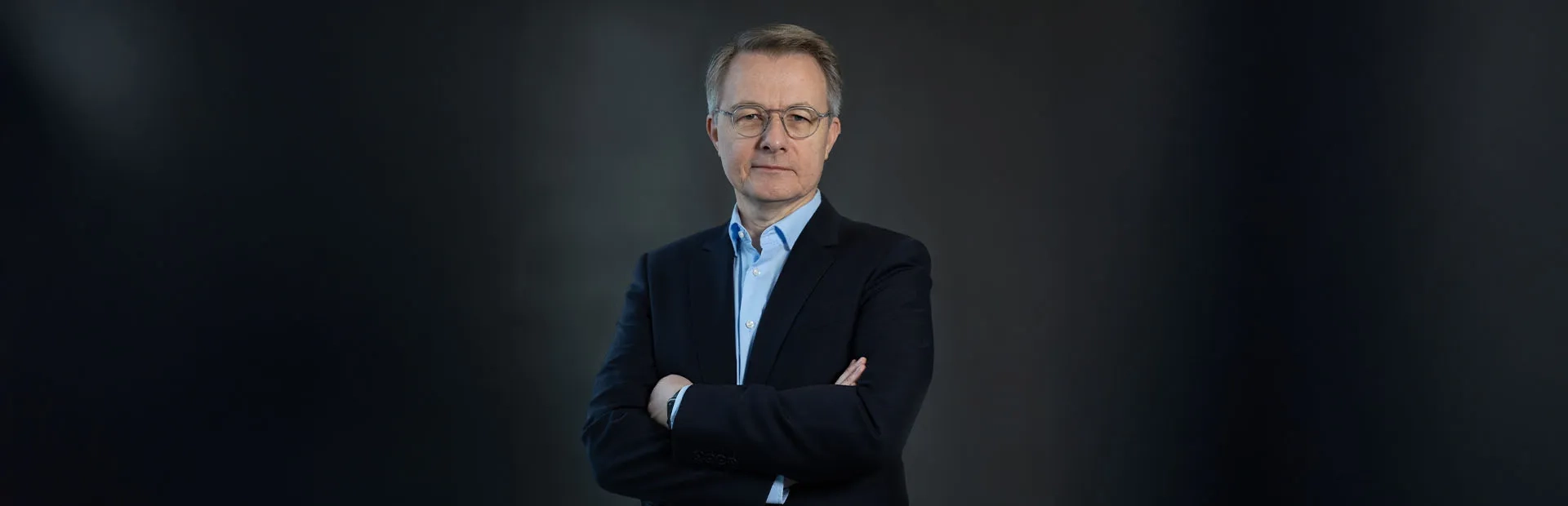 Photo portrait de Dominique Schelcher, PDG de Coopérative U 