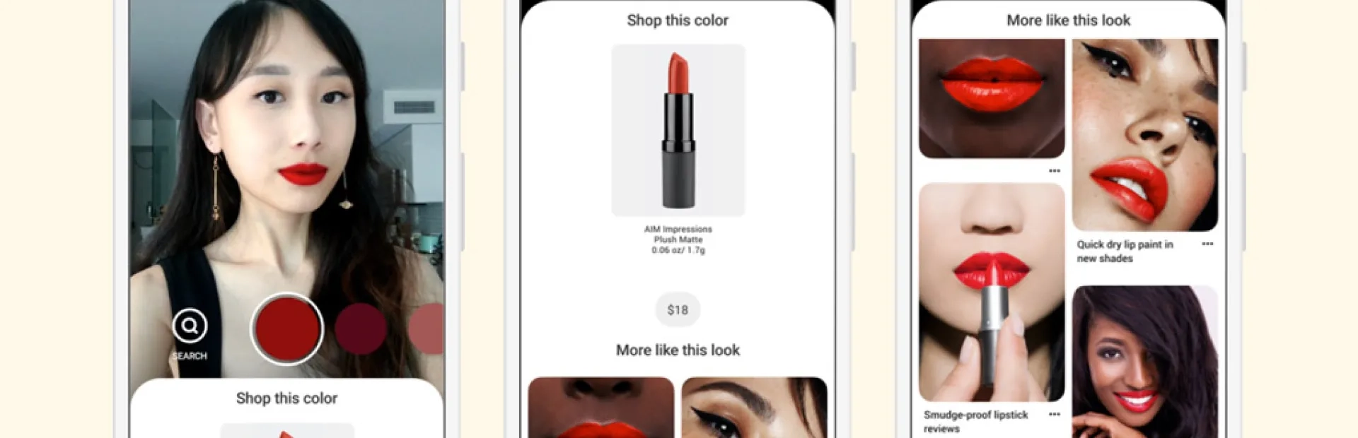 Pinterest lance « Try On », pour essayer virtuellement des rouges à lèvres avant d’acheter
