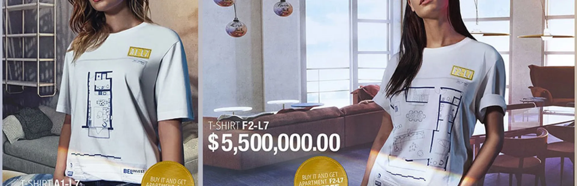 Diesel met en vente des tee-shirts à 5 millions de dollars… et des appartements