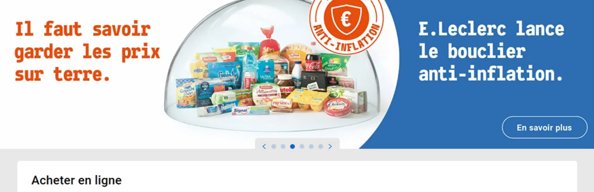 « Bouclier anti-inflation » : E.Leclerc compense des hausses de prix en bons d’achat