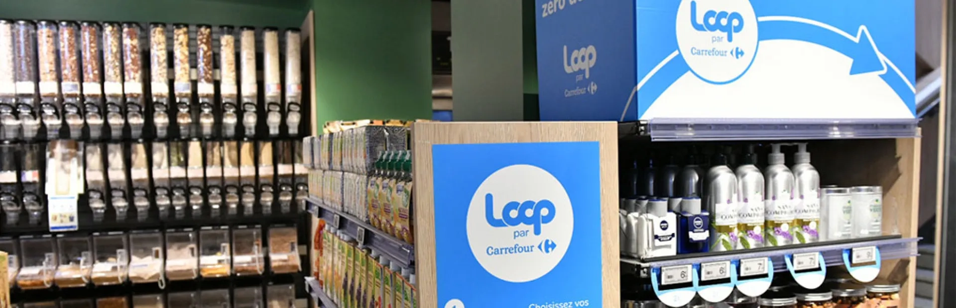 Carrefour implante les produits consignés Loop dans ses magasins