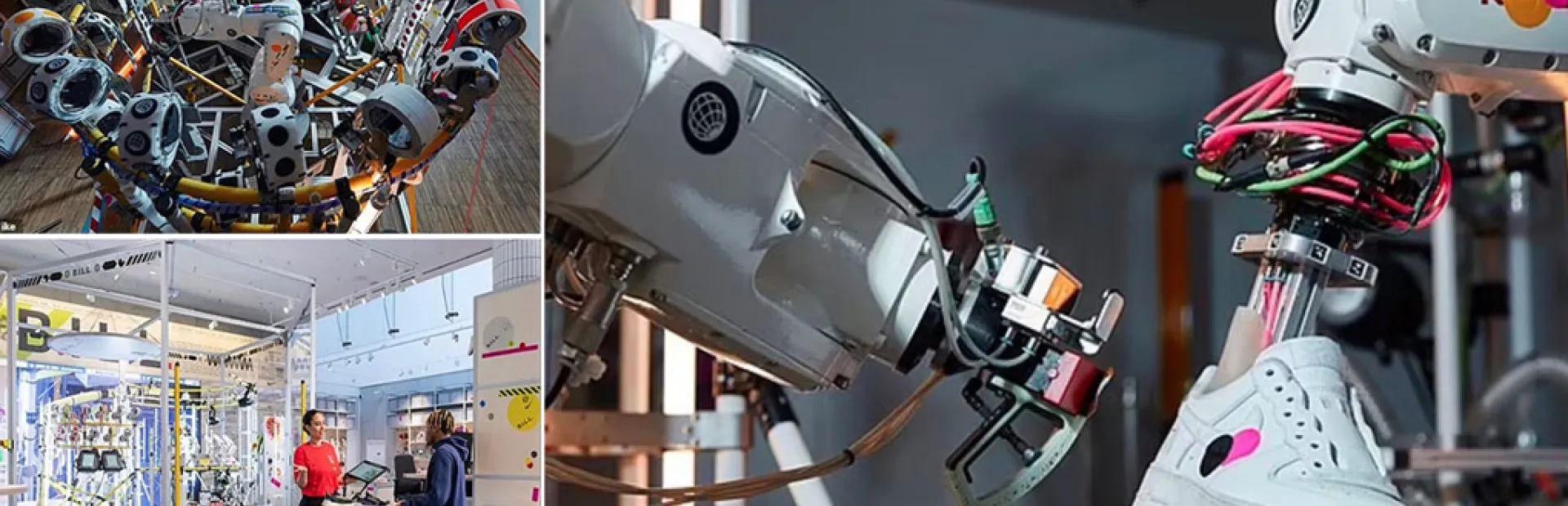 Nike teste en magasin un robot qui nettoie et répare les baskets usées