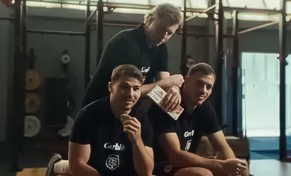 Photo prise dans un vestiaire des joueurs du Stade Toulousain 