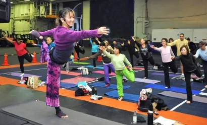 Des cours de gym et de yoga… au supermarché