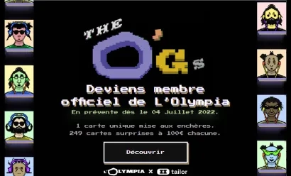 L’Olympia met en vente des cartes de membre VIP en NFT