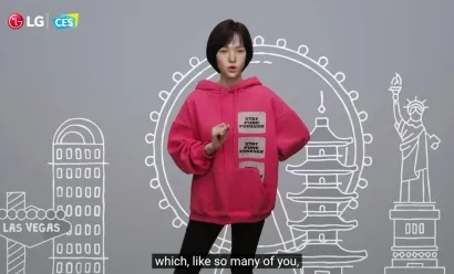 LG dévoile ses nouveautés high-tech avec une influenceuse virtuelle