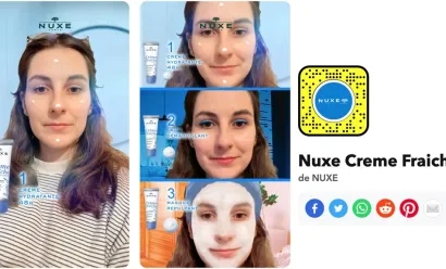 Nuxe fait essayer à la génération Z sa « Crème fraîche » en réalité augmentée