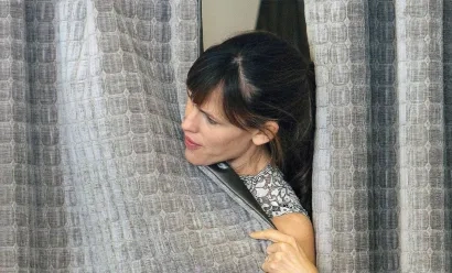 Une cabine d’essayage dans un bureau de poste en Belgique