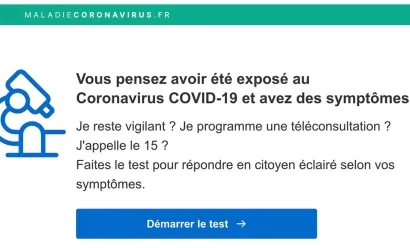 Un site évalue les symptômes du coronavirus et oriente les patients