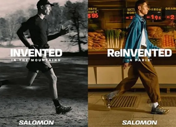 Image campagne publicitaire de la marque Salomon