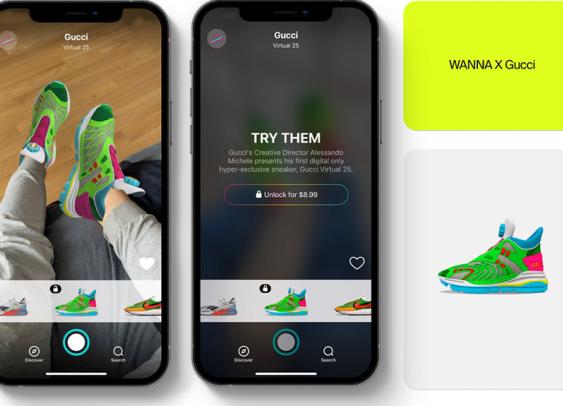 Gucci met un pied dans la mode virtuelle avec des baskets à 13 euros