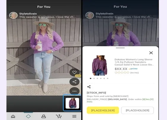 Amazon teste une présentation inspirée de TikTok
