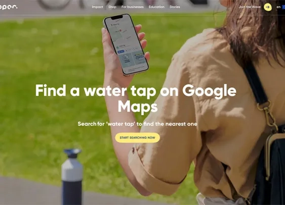 La marque de gourdes Dopper ajoute sur Google Maps les points d’eau potable