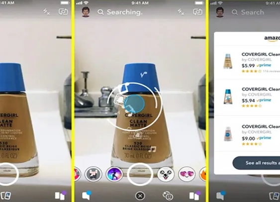 Snapchat : un clic pour photographier, un clic pour acheter