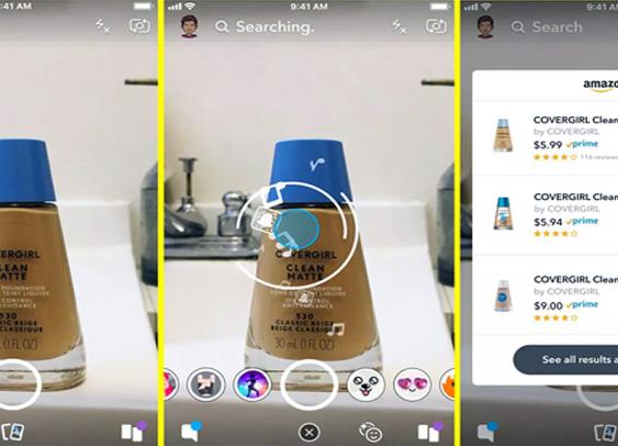 Snapchat : un clic pour photographier, un clic pour acheter