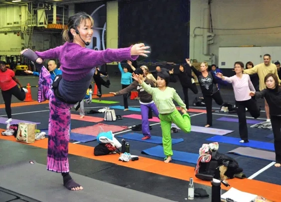 Des cours de gym et de yoga… au supermarché