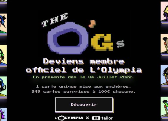 L’Olympia met en vente des cartes de membre VIP en NFT