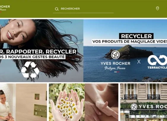 Yves Rocher collecte et recycle les produits de maquillage vides ou périmés