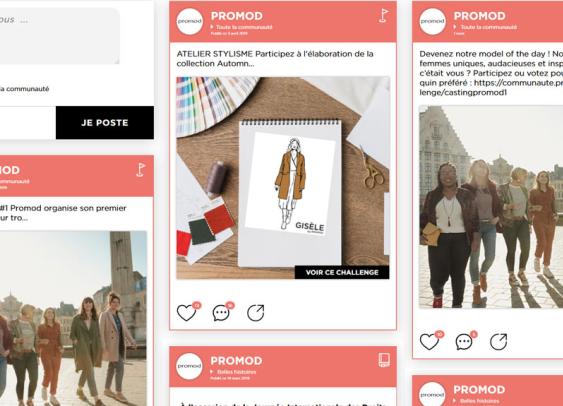 Promod fédère sa communauté autour d’une plateforme participative