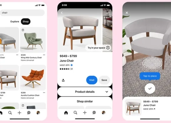 Avec Pinterest, le shopping déco se fait maintenant en réalité augmentée