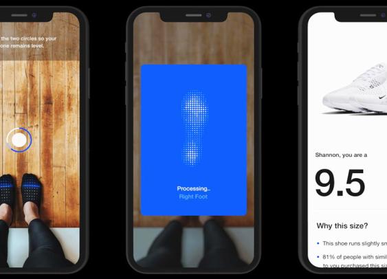 Nike Fit : la réalité augmentée pour trouver chaussure à son pied