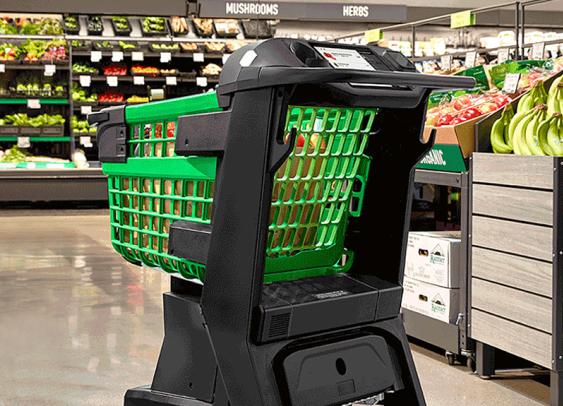 Dash Cart, le chariot connecté d’Amazon qui scanne les courses et zappe la caisse