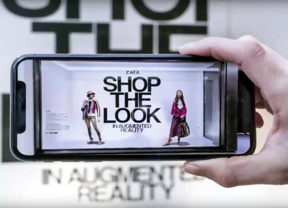 Les vitrines de Zara s’affichent en réalité augmentée