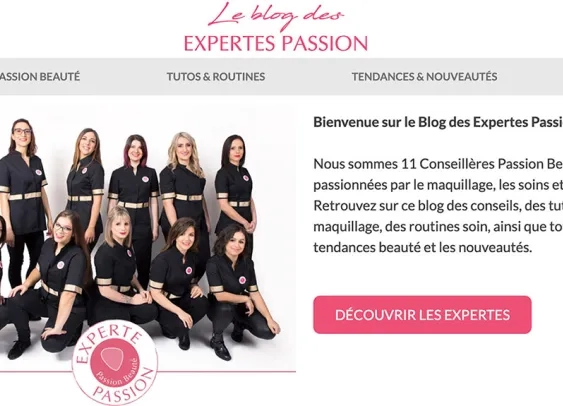 Passion Beauté crée un blog animé par ses conseillères beauté