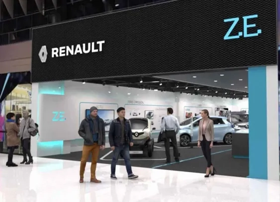 Renault lance un concept de showroom phygital 100% électrique