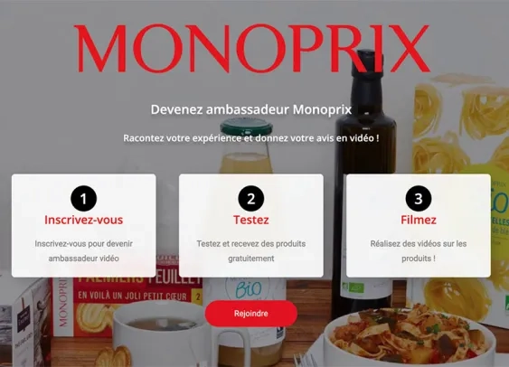 Monoprix cherche des ambassadeurs pour témoigner en vidéo